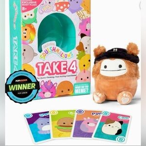 🎄 🎁 Squishmallows ~ Take4, The Fast-Paced Family Game ~ Featuring Benny! NIB ☃️